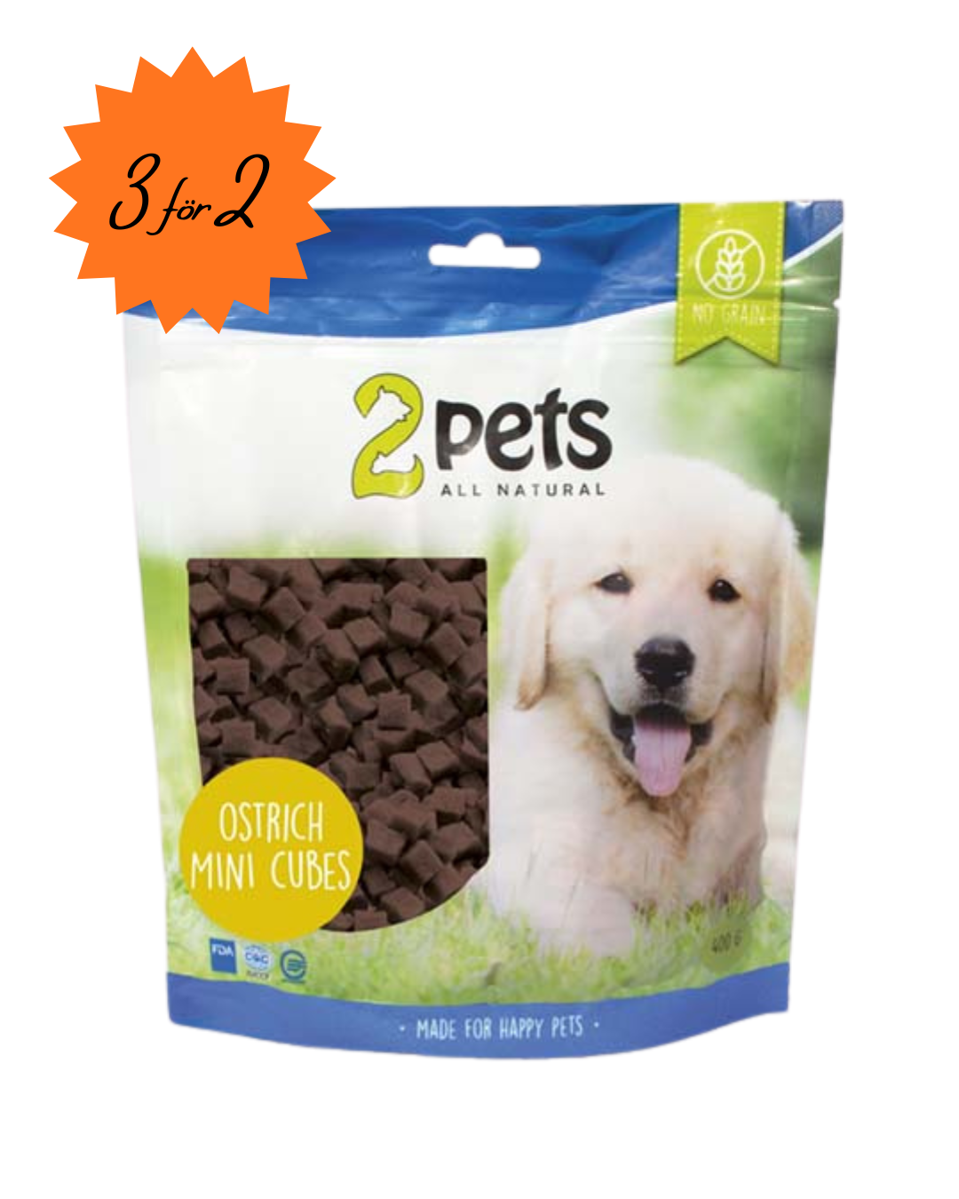 Minikuber med smak av struts