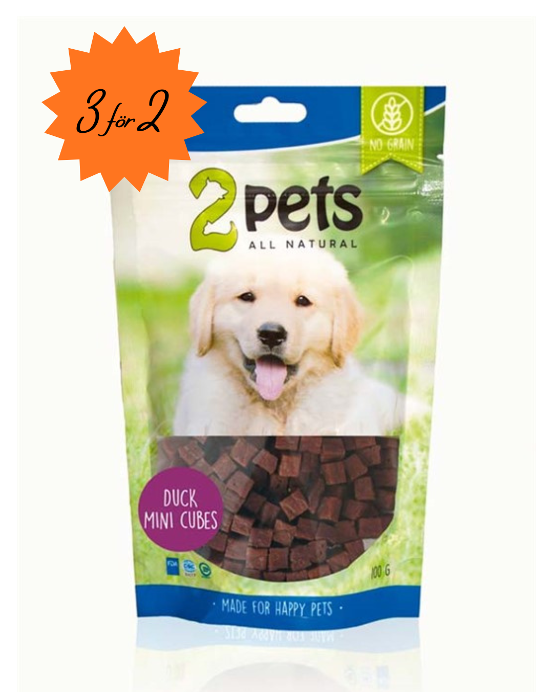 Minikuber med smak av anka