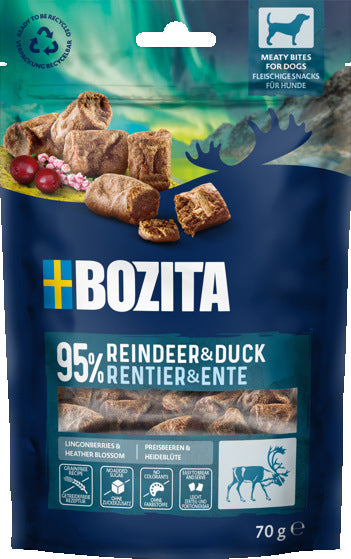Snacks Meaty Bites Reindeer & Duck Hundgodis 70g