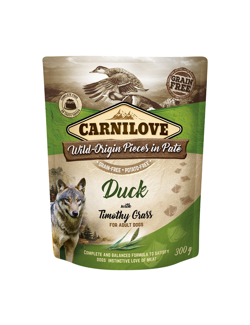 CL Dog Pouch Paté Duck with Timothy G 300 g