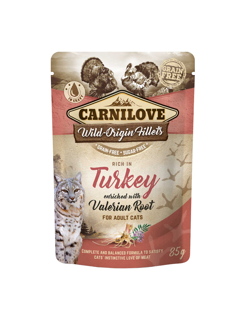 Carnilove Cat Pouch Turkey enriched with Valerian 85g