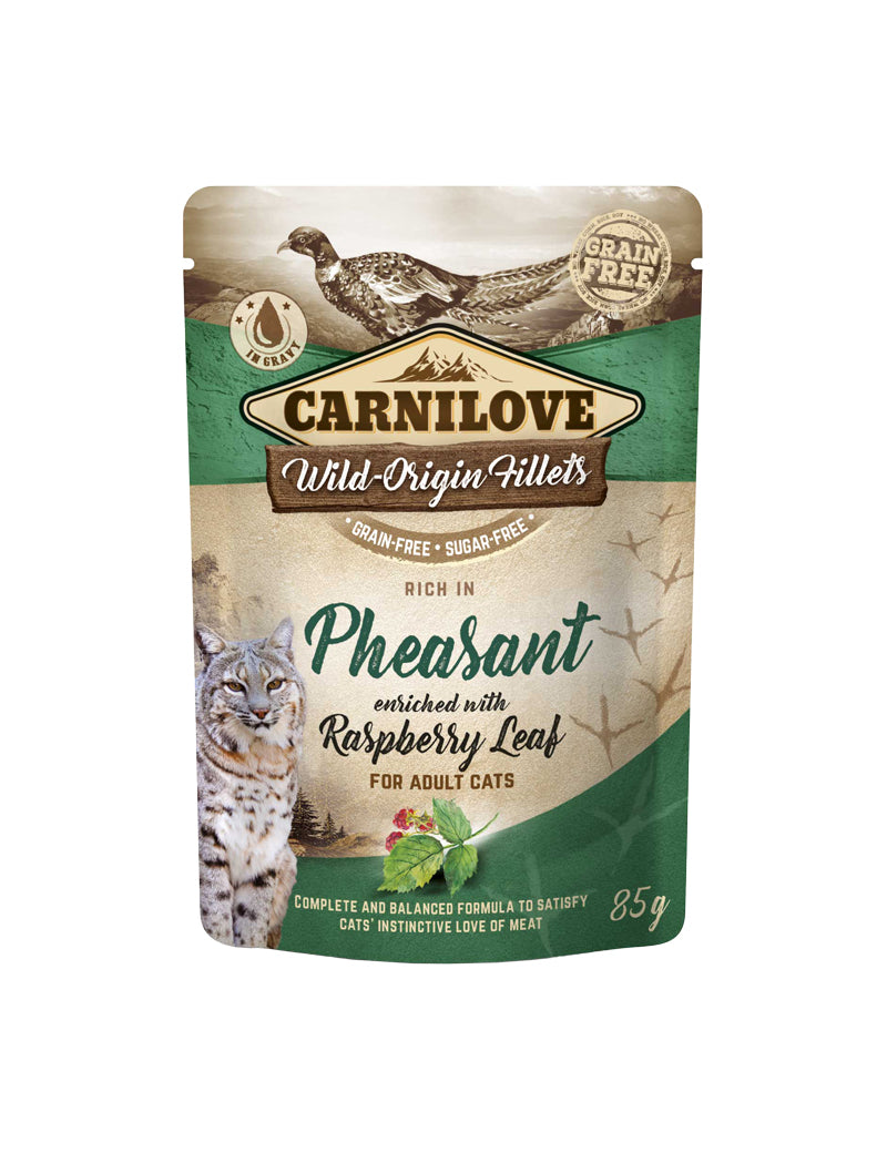 Carnilove Cat Pouch Pheasant enriched with Raspberry 85g