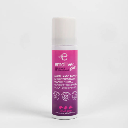Emollivet SPOT - Klådstillande och bakteriedödande spray för häst och hund