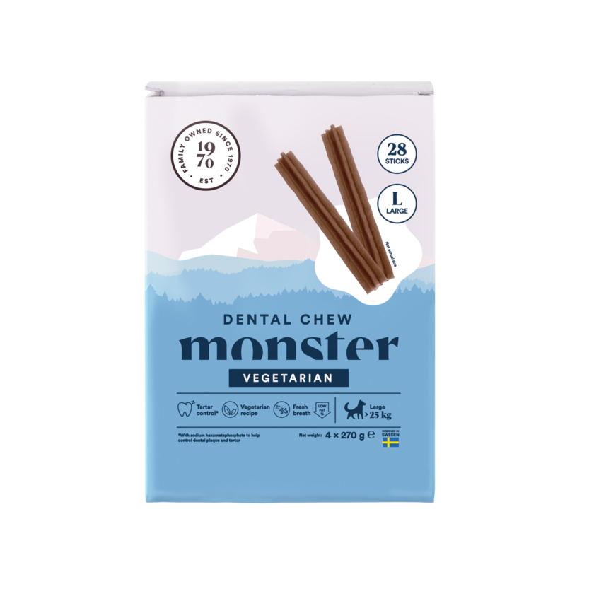 Monster Dog Dental Chew Veg. M Month