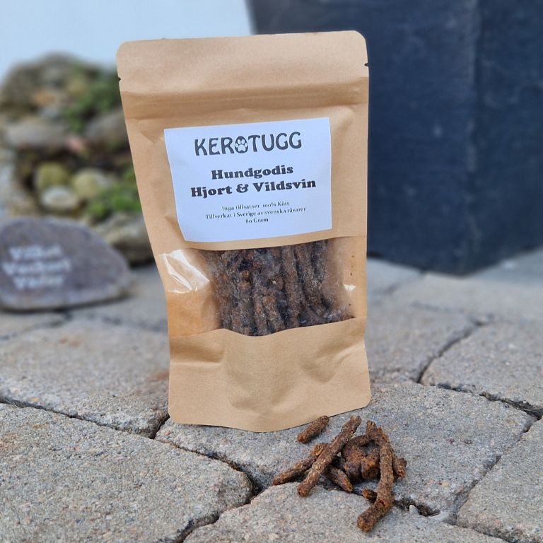 Kerotugg hundgodis hjort & vildsvin – 80g