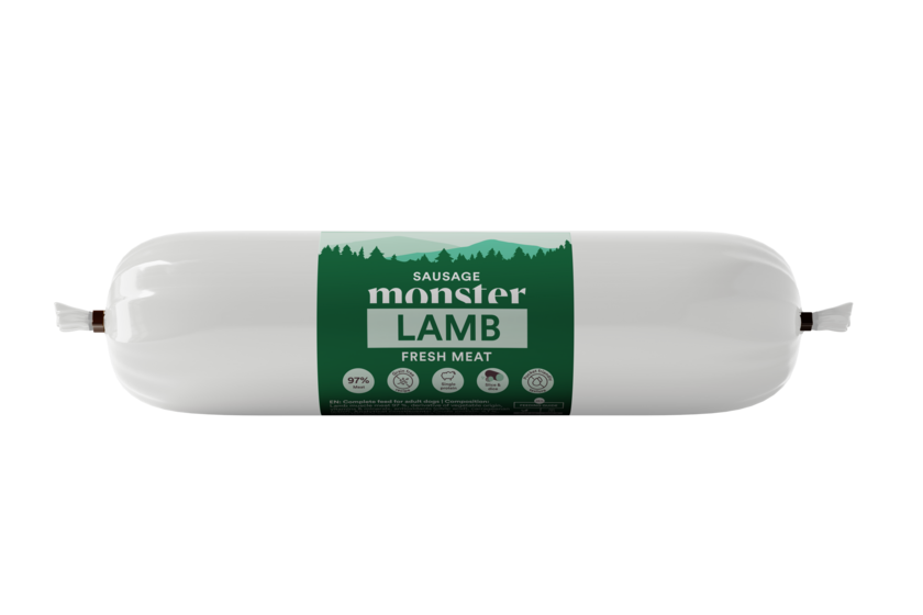 Sausage Monster hundgodis 200 g i olika smaker.