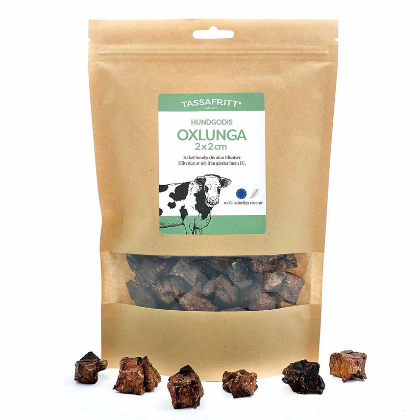Oxlunga hundgodis 2*2 cm. 100g