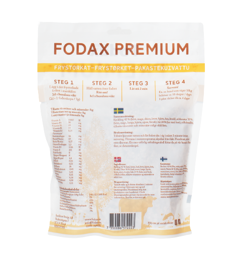 Fodax premium frystorkat