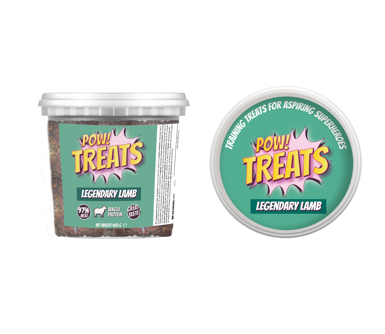 POW Legendary Lamb hundgodis – 97% muskelkött från lamm