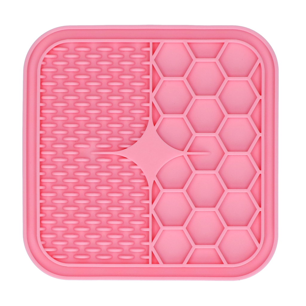 Eat Slow Live Longer Lick Mat Duo S rosa