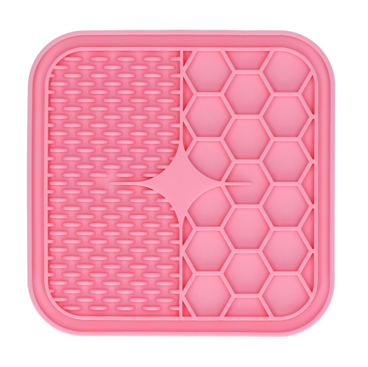 Eat Slow Live Longer Lick Mat Duo S rosa