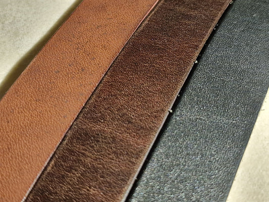 Hundhalsband HOVRE 2 - tillverkat i svenskt  vegetabiliskt läder från Tärnsjö garveri