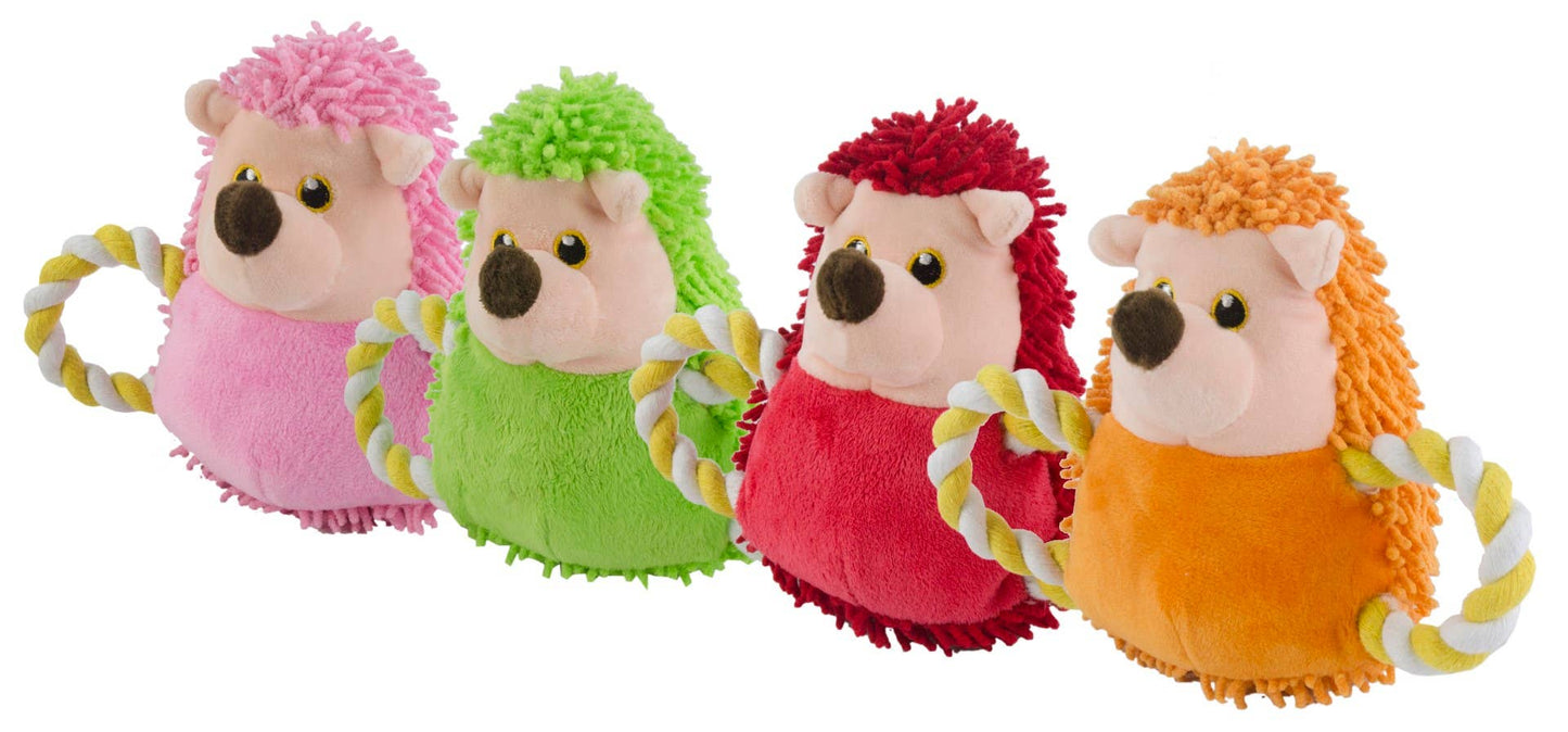 Fuzzle Hedgie Pull Me röd hundleksak
