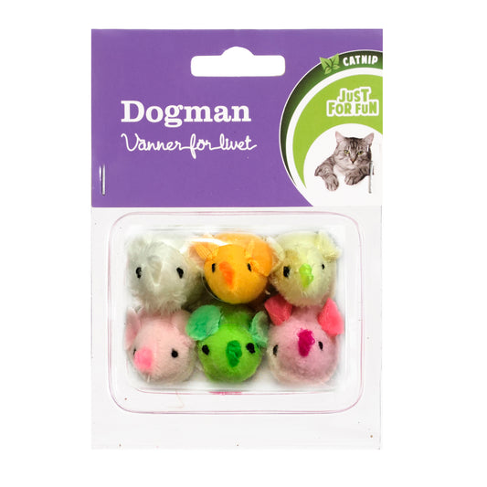 Kattleksak Möss med Kattmynta 6p Flerfärgad 331121