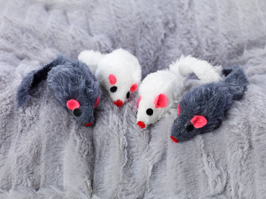 Kattleksak Möss 4p Flerfärgad