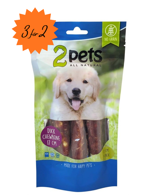 2pets Tuggrulle m ankfilé 17cm 3-pack, 140g