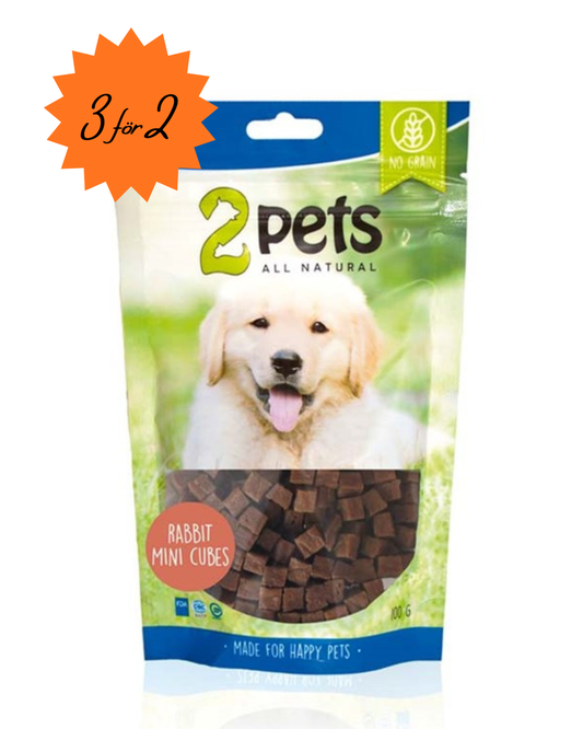 2pets Dogsnack Rabbit MiniCubes, 100 g