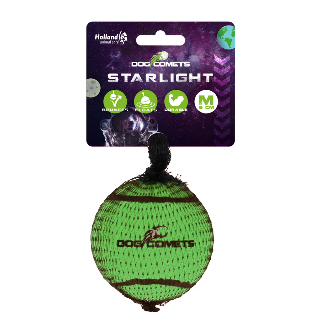 Hundkometer Starlight Tennisboll M Grön 1st