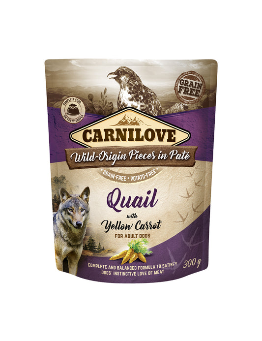 CL Dog Pouch Paté Quail with Yellow C 300 g