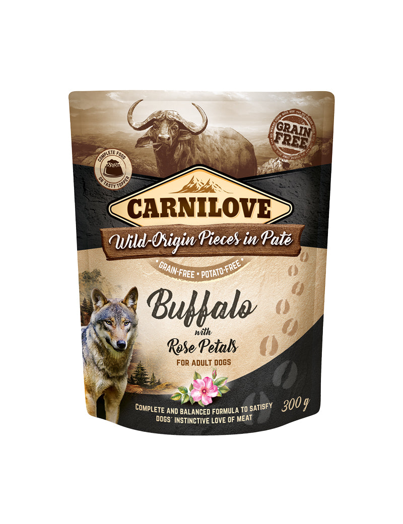 CL Dog Pouch Paté Buffalo with Rose P 300 g