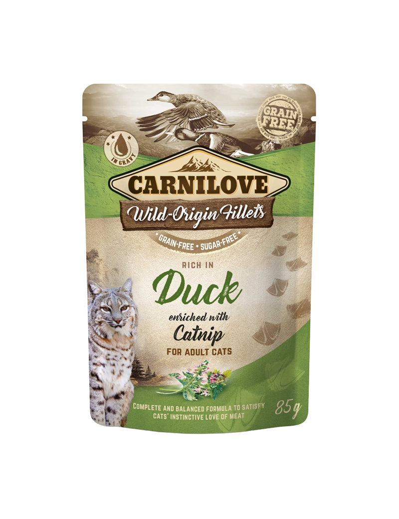 Carnilove Cat Pouch Duck enriched with Catnip 85g