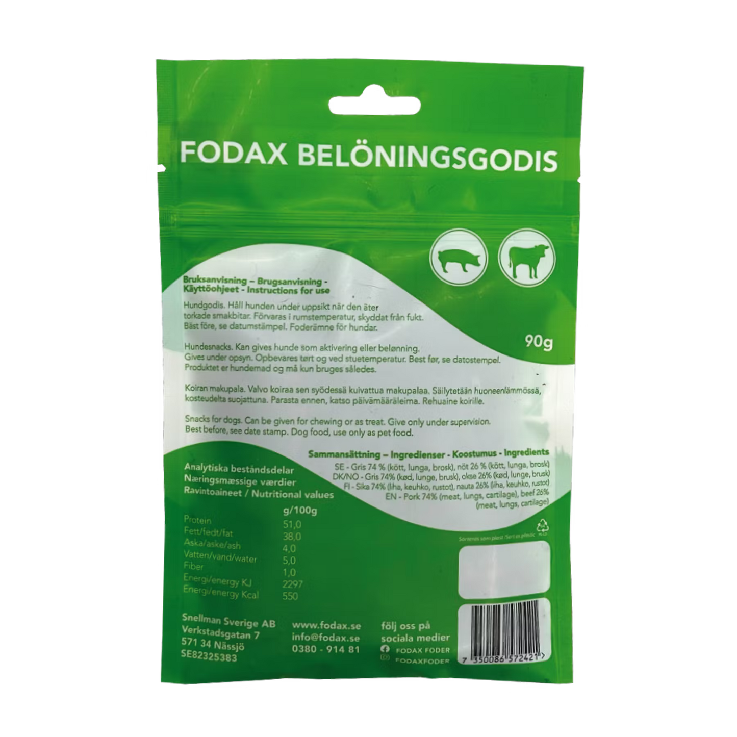 Fodax belöningsgodis - 3 FÖR 100KR