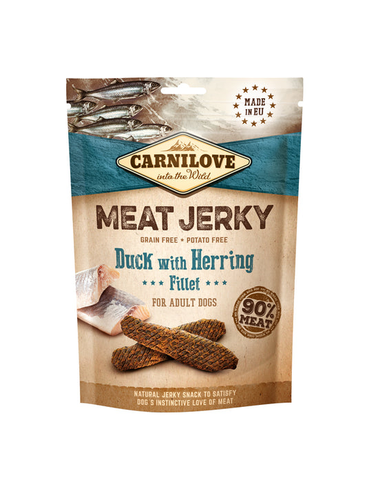 Meat Jerky Duck with herring 100g