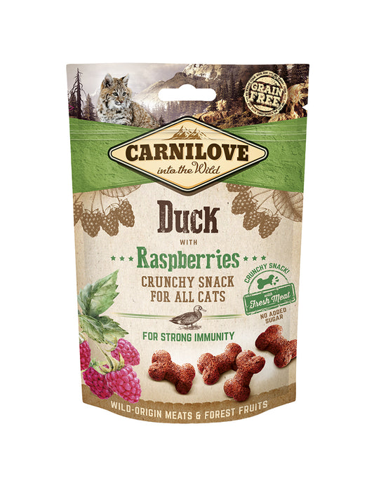 CL Cat Crunchy Snack Duck w Raspberry 50 g