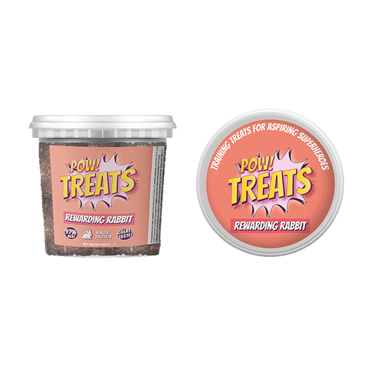 POW Treats Rewarding Rabbit hundgodis – 97% muskelkött från kanin
