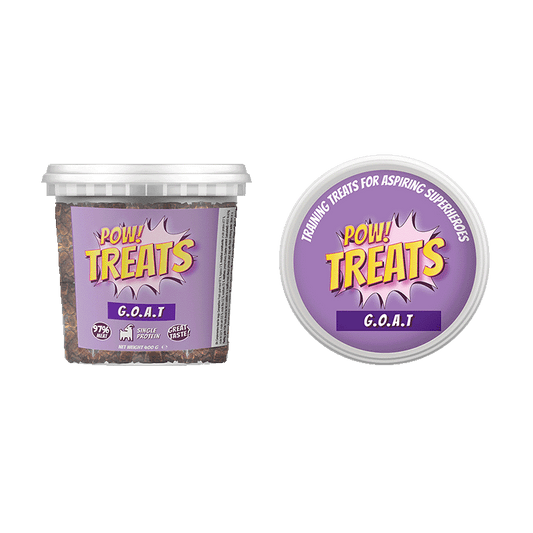 POW treats G.O.A.T hundgodis – 97% muskelkött från get