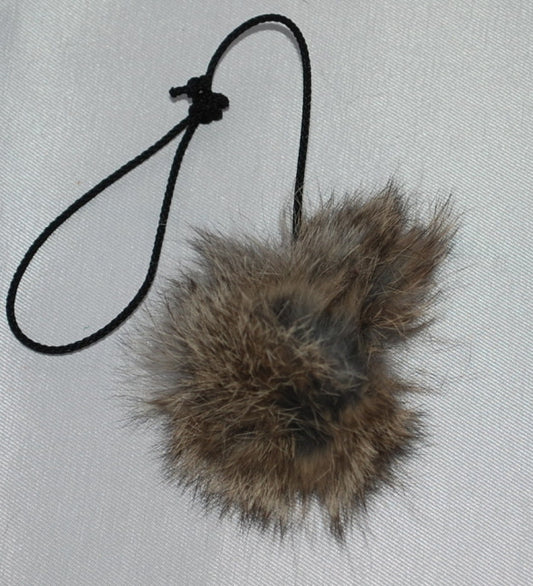 Kattleksak i äkta kaninskinn