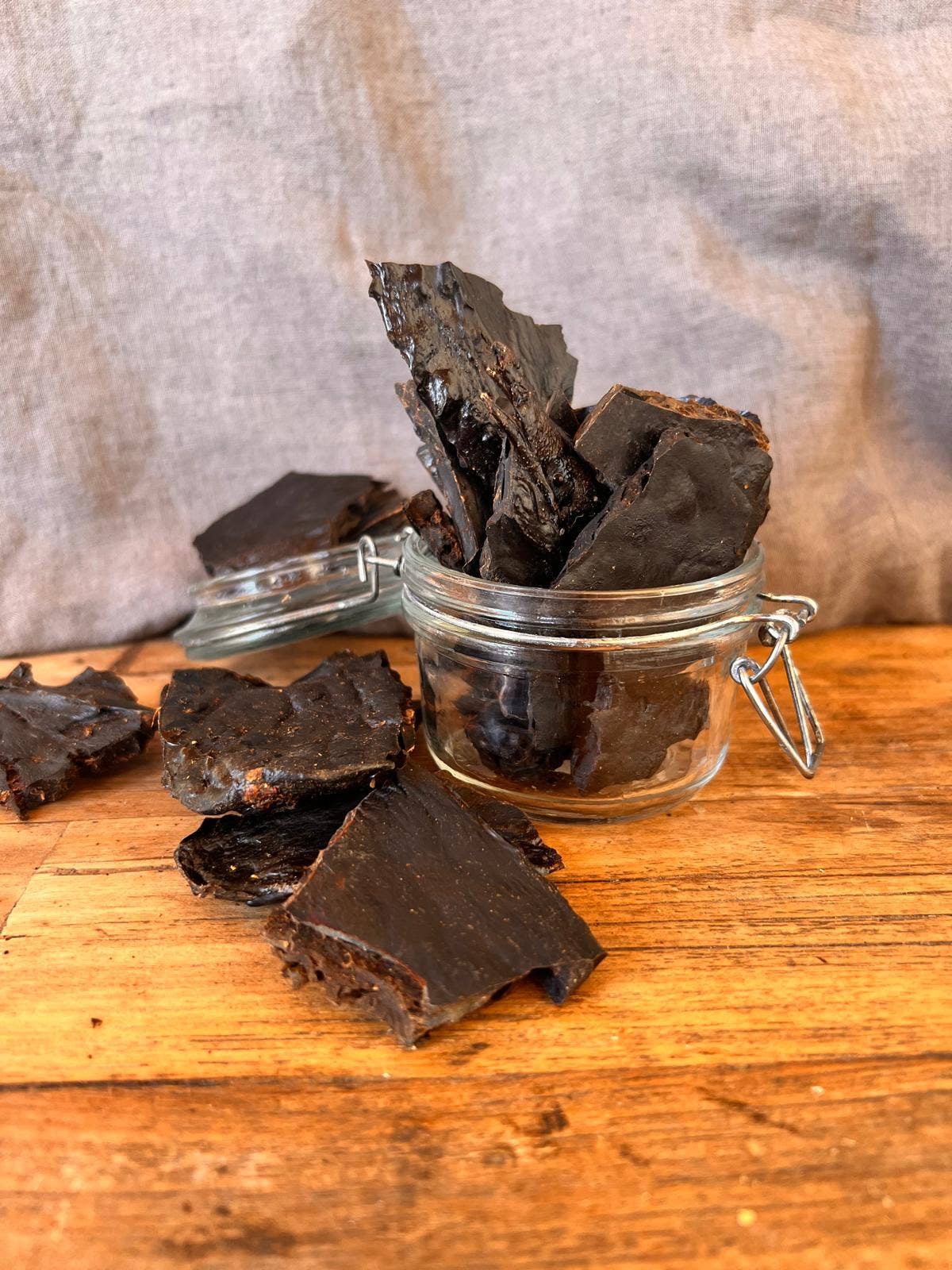 Beef Brownies – lufttorkade godbitar av nötlunga