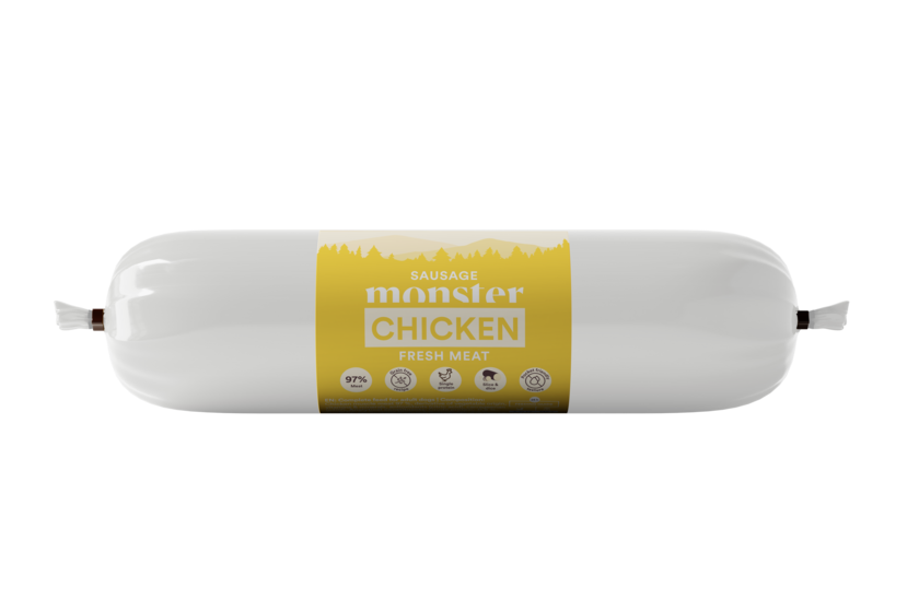 Sausage Monster hundgodis 200 g i olika smaker.