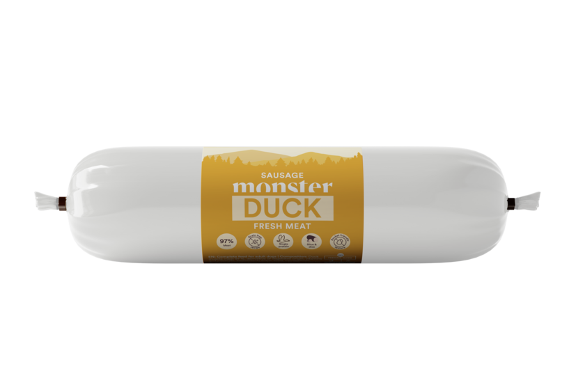Sausage Monster hundgodis 200 g i olika smaker.