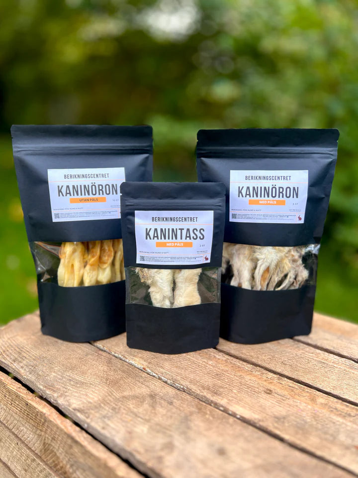 Kaninöron utan päls