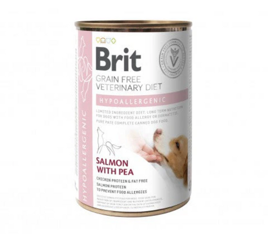 Brit Hypoallergenic Salmon with Pea Hund 400 g