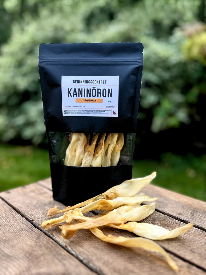 Kaninöron utan päls