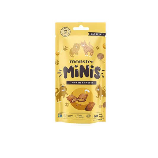 Monster Cat Treats Minis Chicken & Cheese 60 g