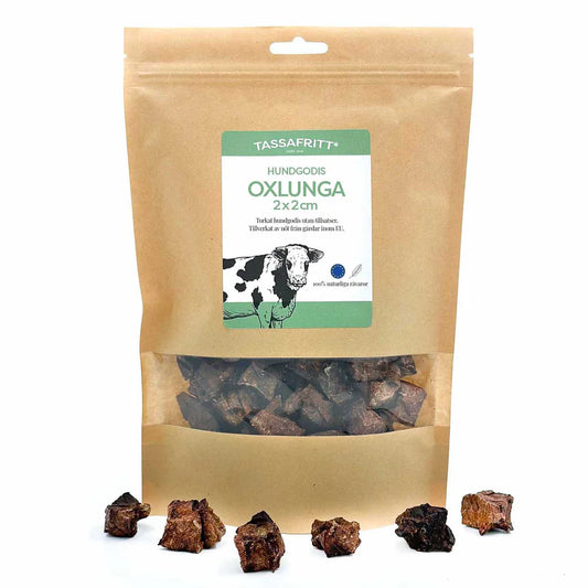 Oxlunga hundgodis 2*2 cm. 100g
