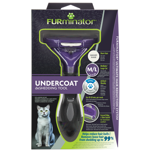 FURminator M/L för katt med lång päls