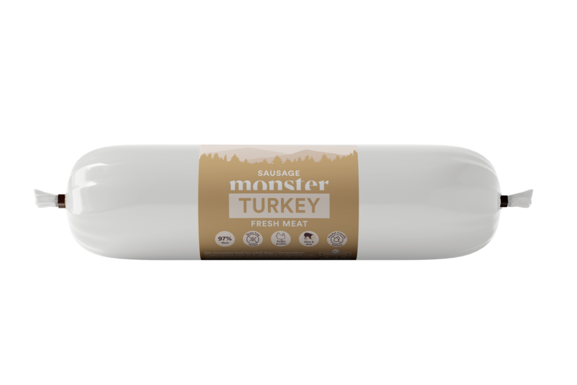 Sausage Monster hundgodis 200 g i olika smaker.