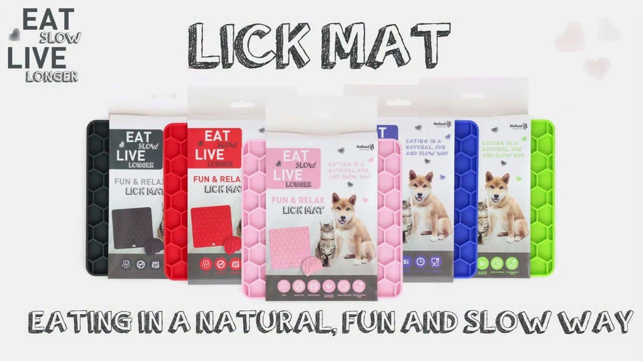 Eat Slow Live Longer slickmatta med honungsformsstruktur, grön