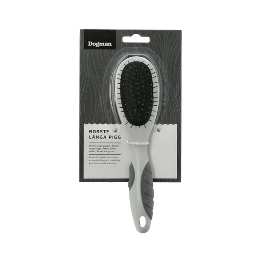Borste med långa piggar