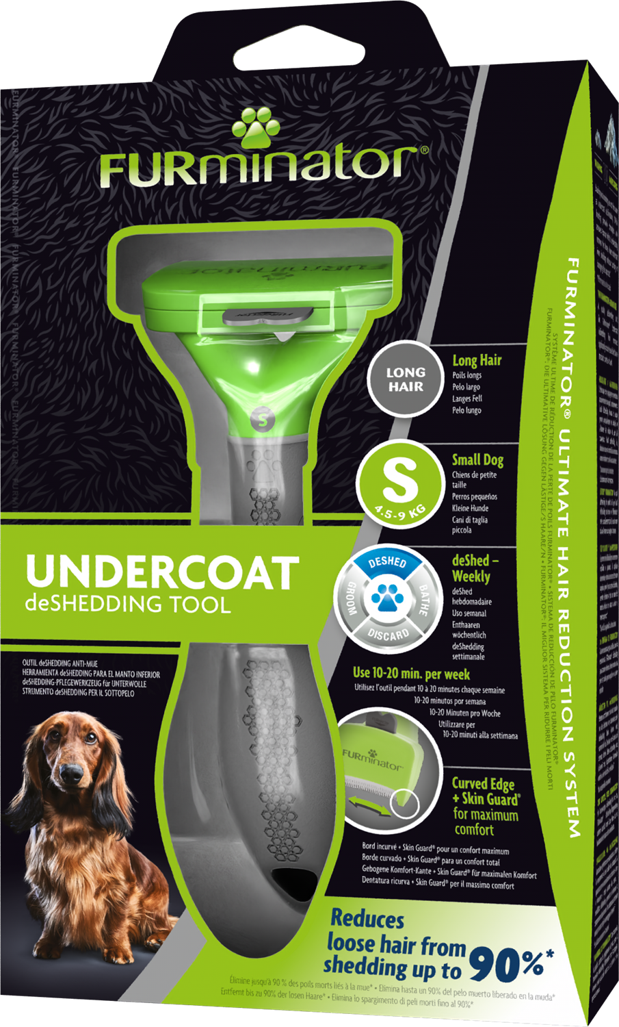 FURminator S för hund med kort päls