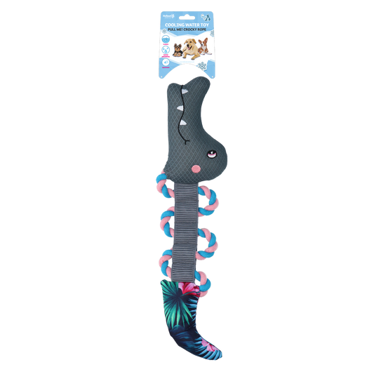 CoolPets Dragleksak Crocky rep (Blomma)