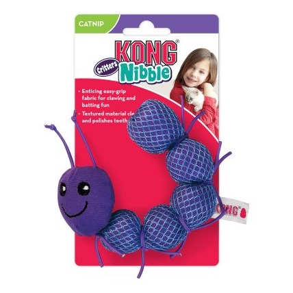 Kong Nibble Critters Catnipillar 15x4cm