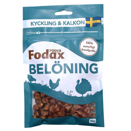 Fodax belöningsgodis kyckling & Kalkon 100g